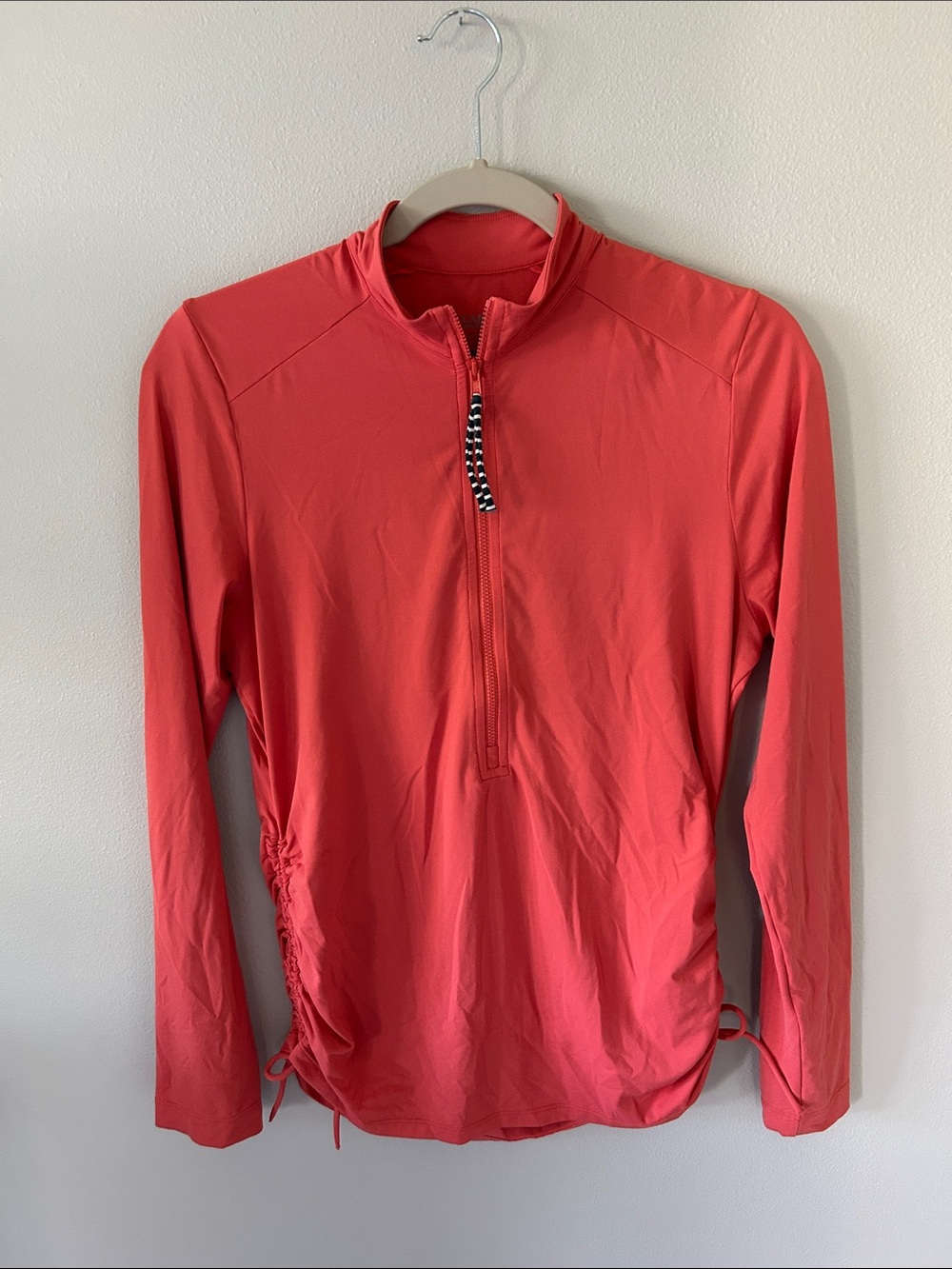 Carve Designs Women's Coral Half-Zip Long-Sleeve Rash Guard Size S